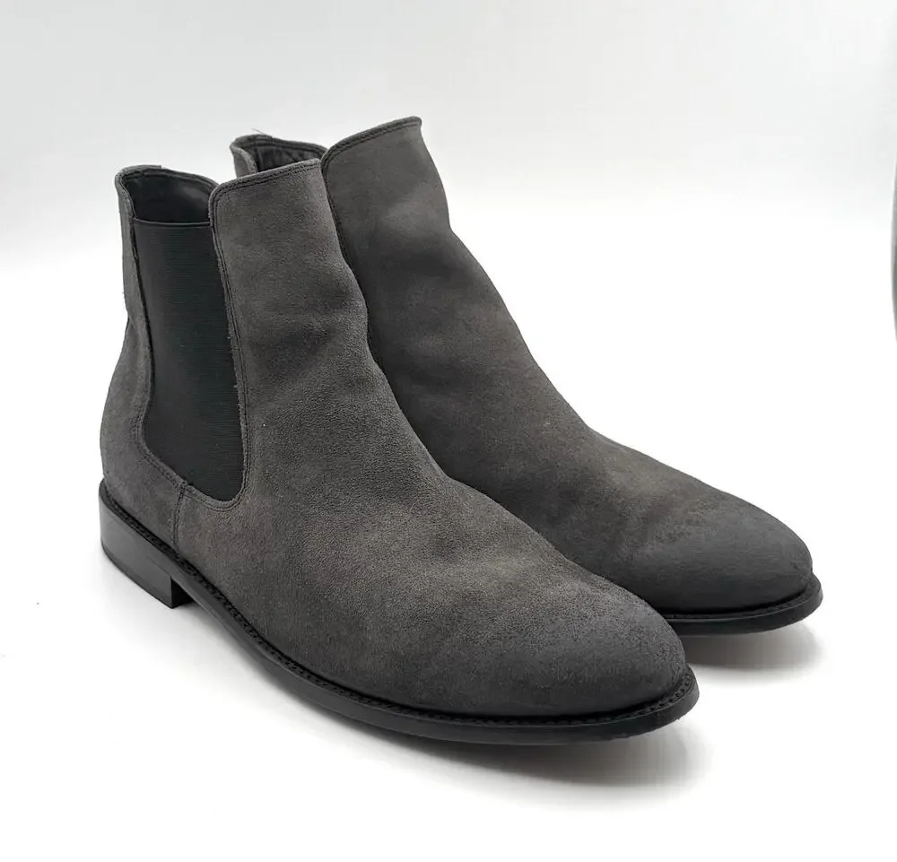 Thursday Boot Company Cavalier Men's Chelsea Boot, Size 12.5 Grey suede